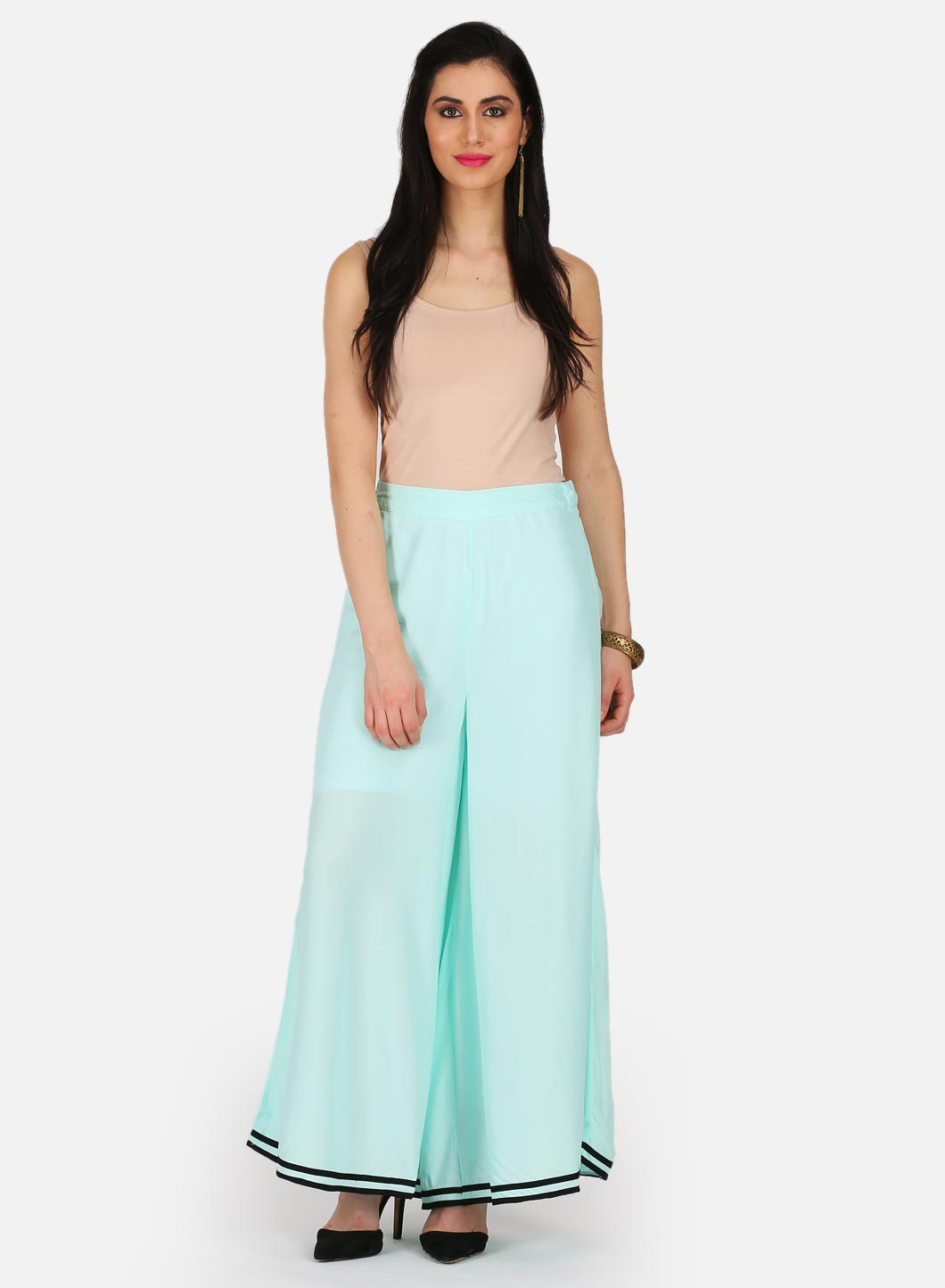 W for Woman Blue Flared Culottes