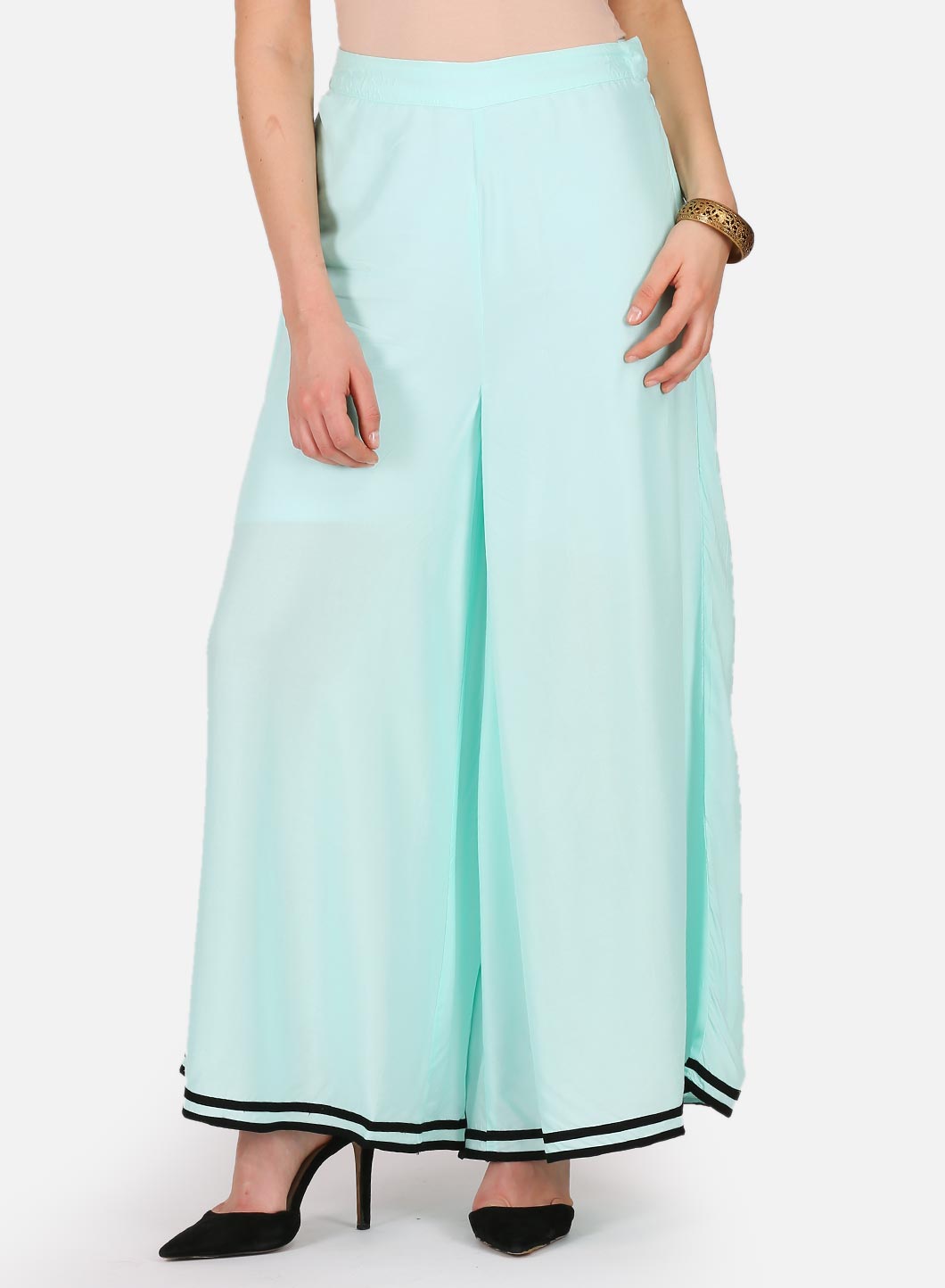 W for Woman Blue Flared Culottes