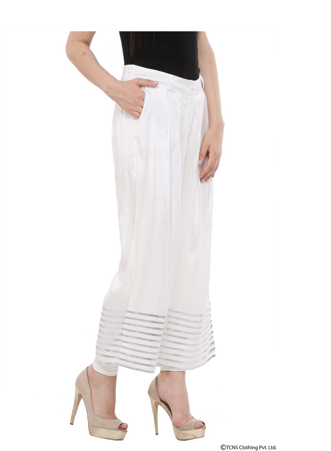 W for Woman White Pants