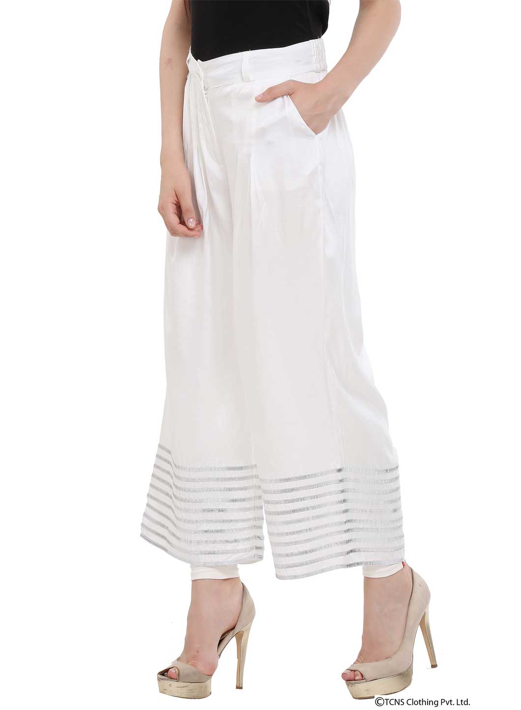 W for Woman White Pants