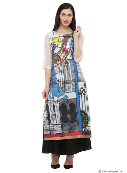 W for Woman Ecru Round Neck kurta