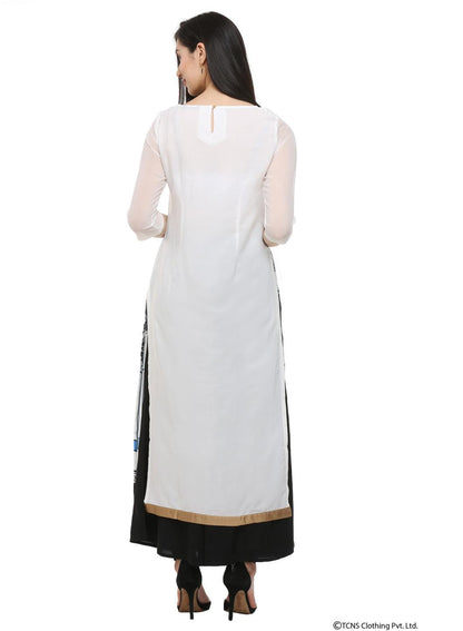W for Woman Ecru Round Neck kurta