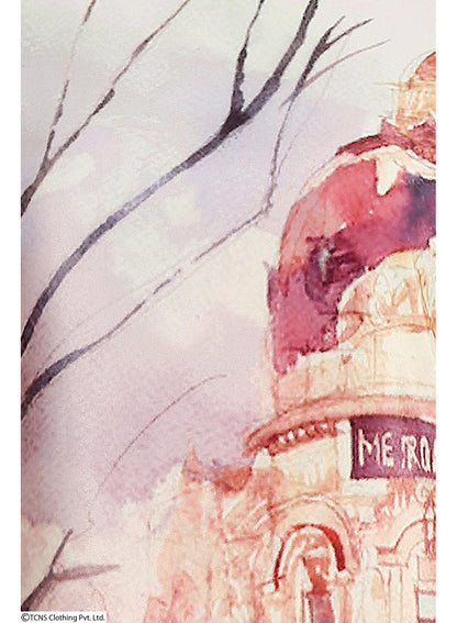 W for Woman Off-White Printed 3/4 Sleeve kurta