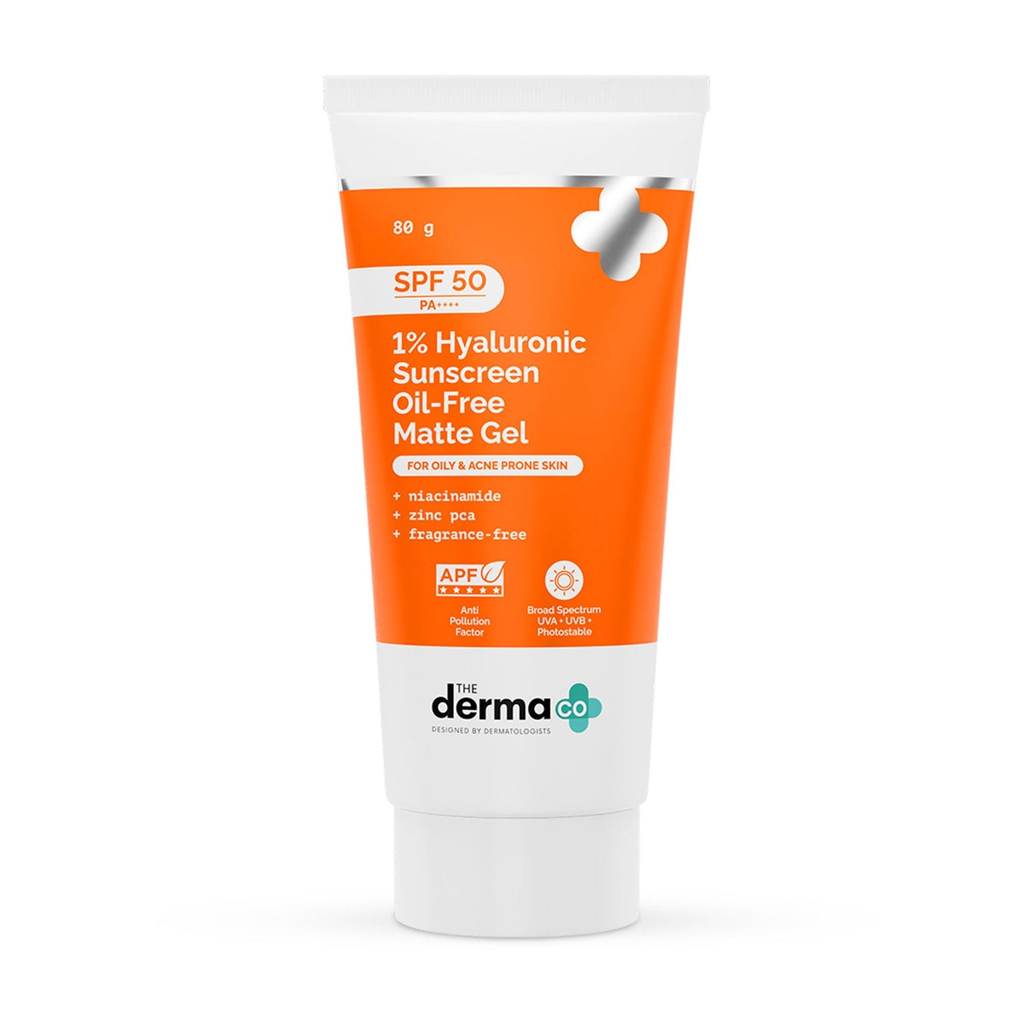 The Derma Co 1% Hyaluronic Sunscreen Oil-Free Gel With SPF 50 PA++++ For Oily In-Vivo tested