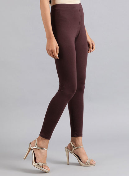 W for Woman Wine Solid Tights