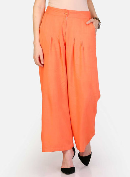 W for Woman Peach Pleated Pants