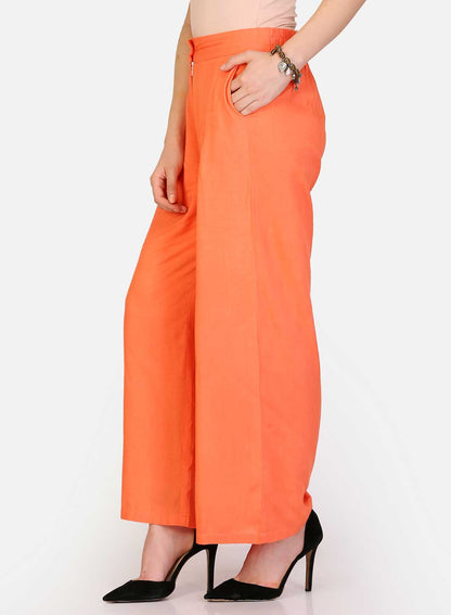 W for Woman Peach Pleated Pants