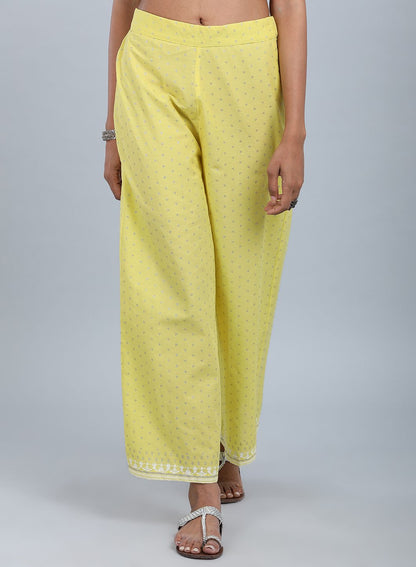 W for Woman Yellow Flared Culottes