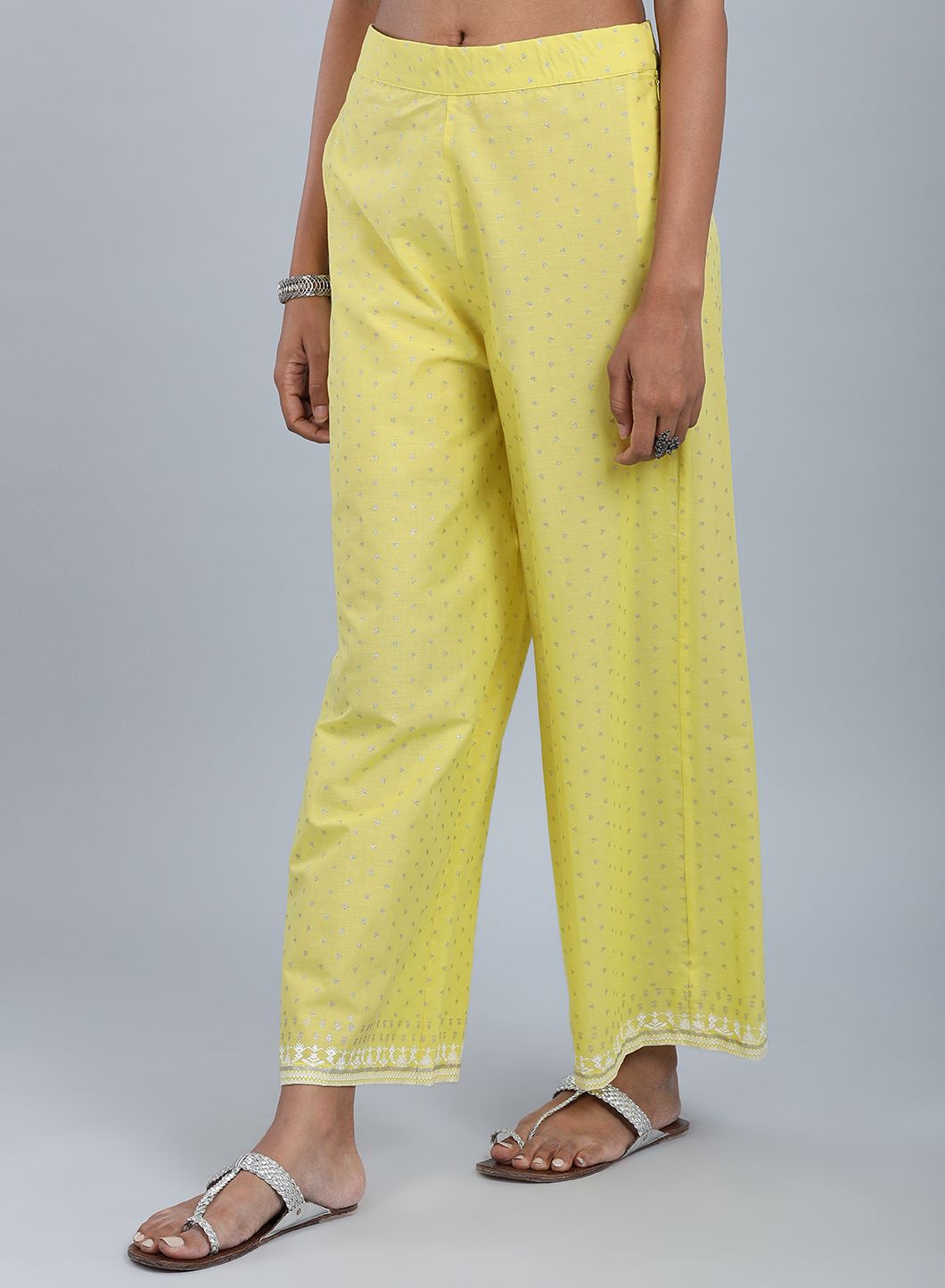 W for Woman Yellow Flared Culottes