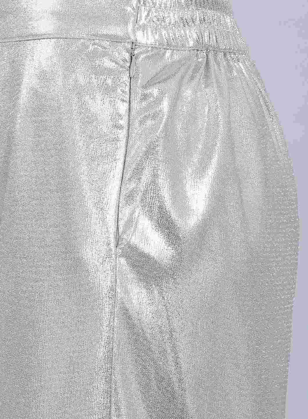 W for Woman Silver Glitter Pants