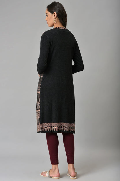 W for Woman Peach Knitted Cardigan
