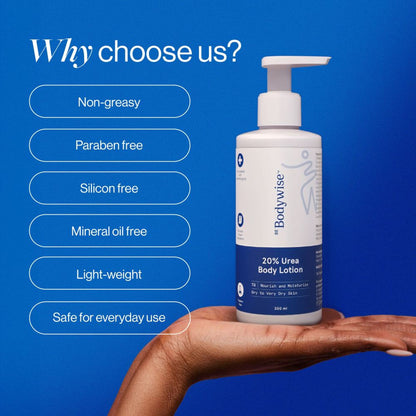 BeBodywise 20% Urea Body Lotion - Advanced Formulation