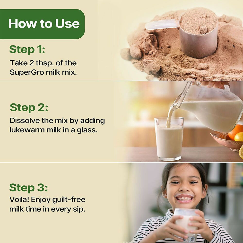 Herby Angel SuperGro Organic Cocoa Moringa Mix for Kids | Chocolate Flavour