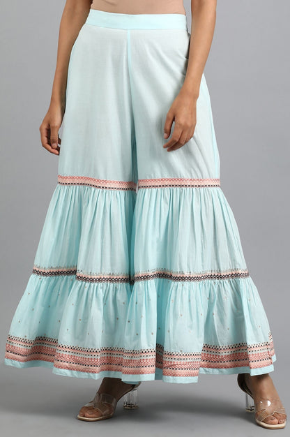 W for Woman Blue Gathered Sharara