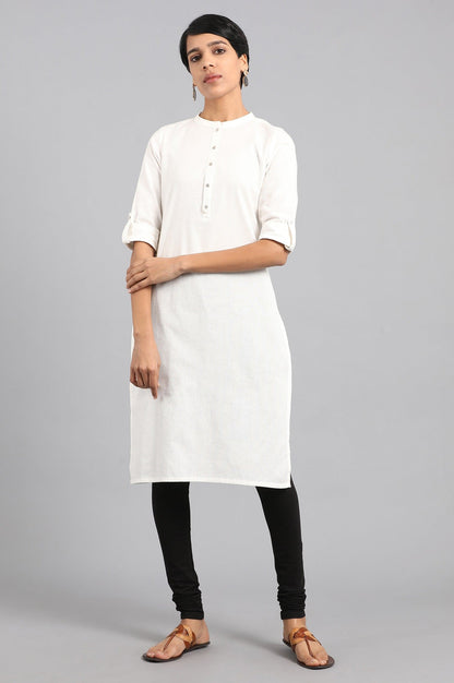 W for Woman Black Knitted Churidar