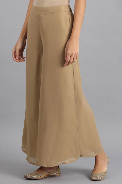 W for Woman Golden Flared Pants