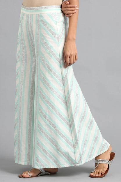 W for Woman Blue Striped Pants
