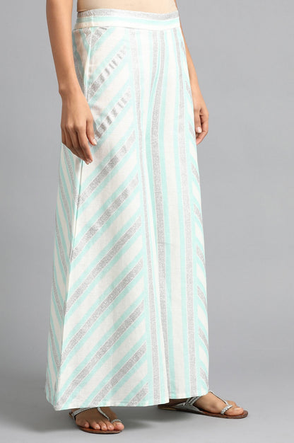 W for Woman Blue Striped Pants
