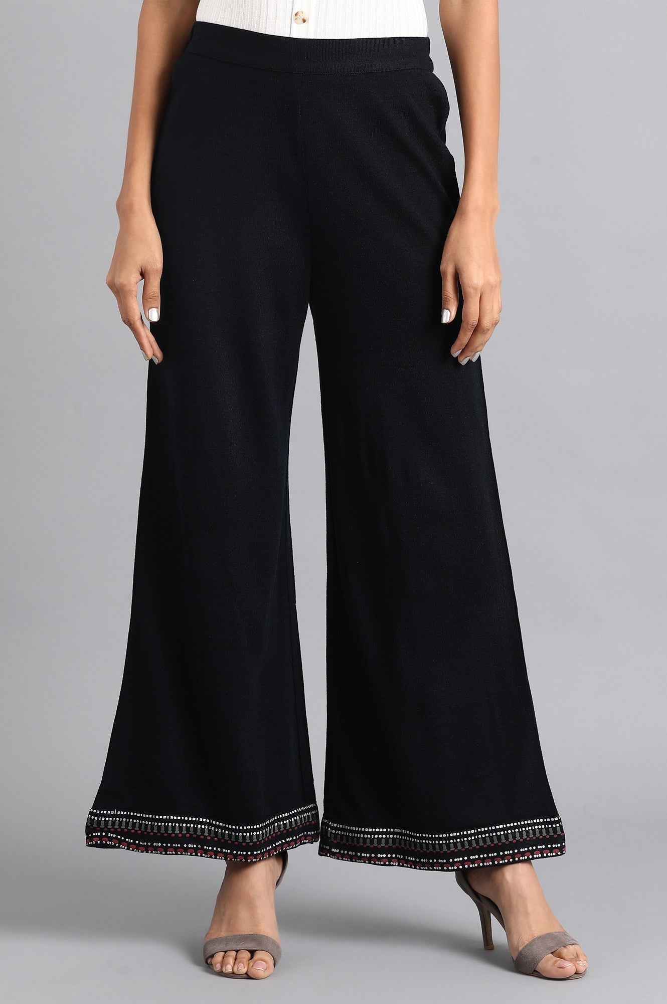 W for Woman Navy Parallel Pants