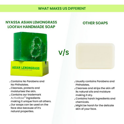 Nyassa Lemongrass Loofah Soap