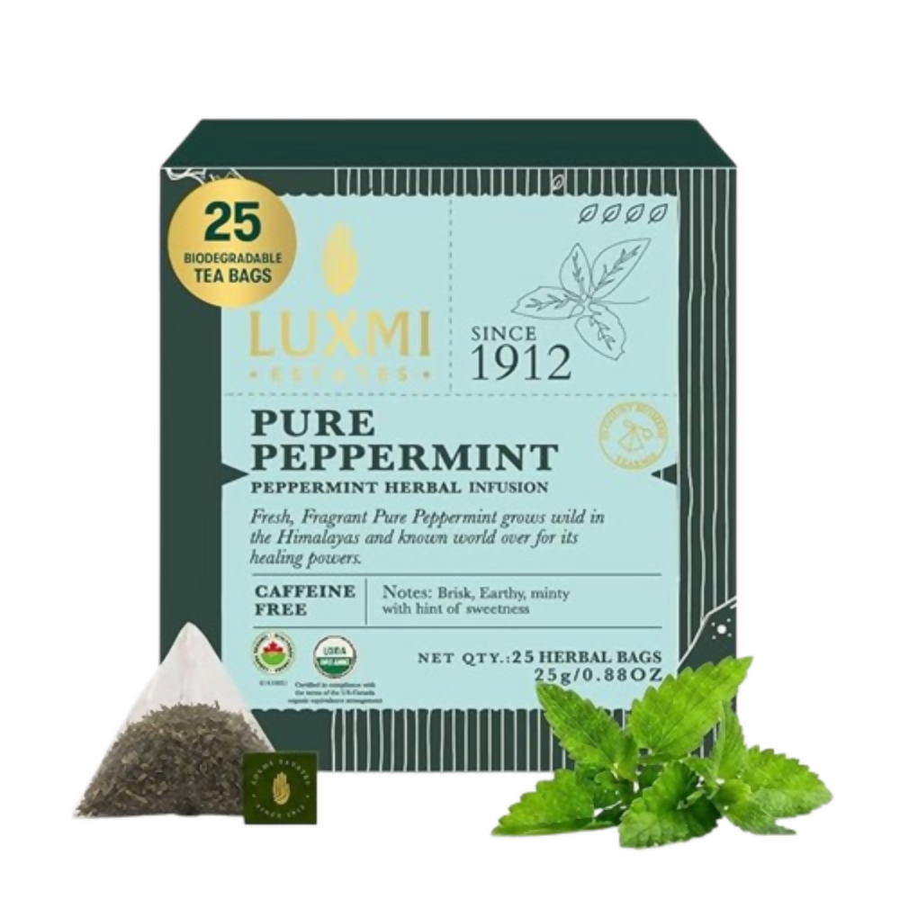 Luxmi Estates Pure Peppermint Organic Herbal Infusion