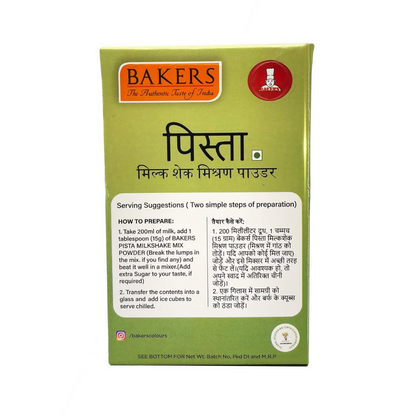 BAKERS Milk Shake Mix Powder - Pista Flavor