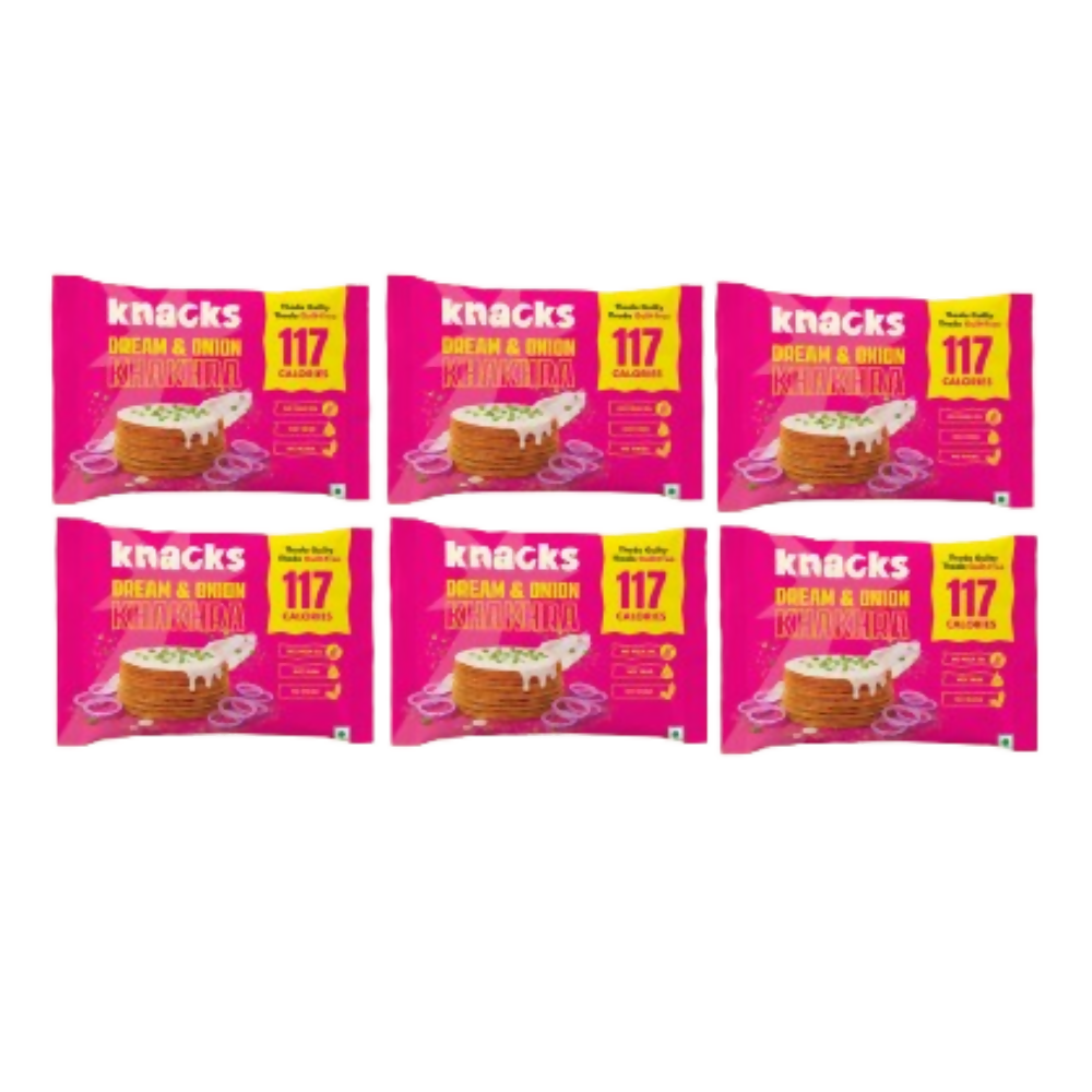 Knacks Coin Khakhra Crisps - Dream & Onion Flavour
