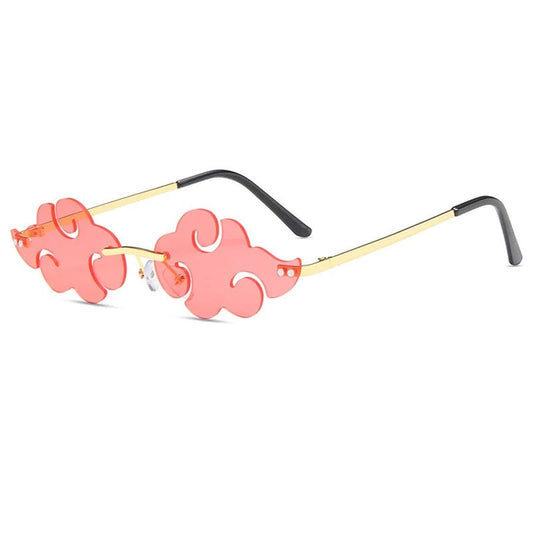 Naruto Akatsuki Red Cloud Shaped Unisex Sunglasses Anime Merchandise