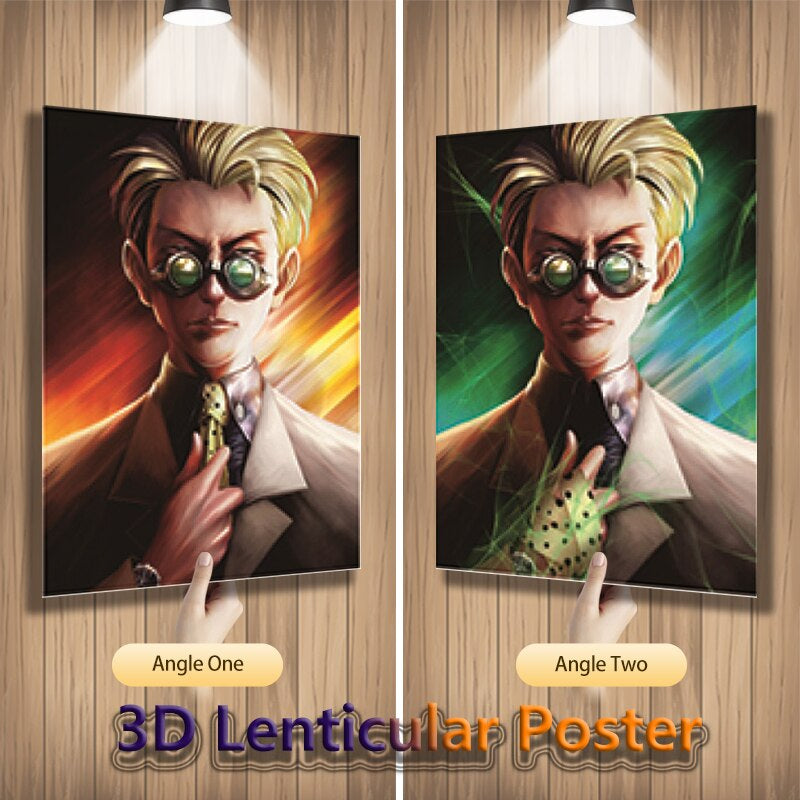 Jujutsu Kaisen Nanami Kento Illusion Flip Image, Hologram Motion Lenticular Anime Poster (40x30 Cms)