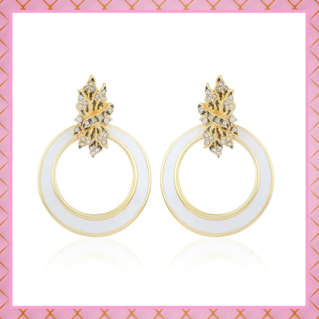 Ivory leafy Earring
