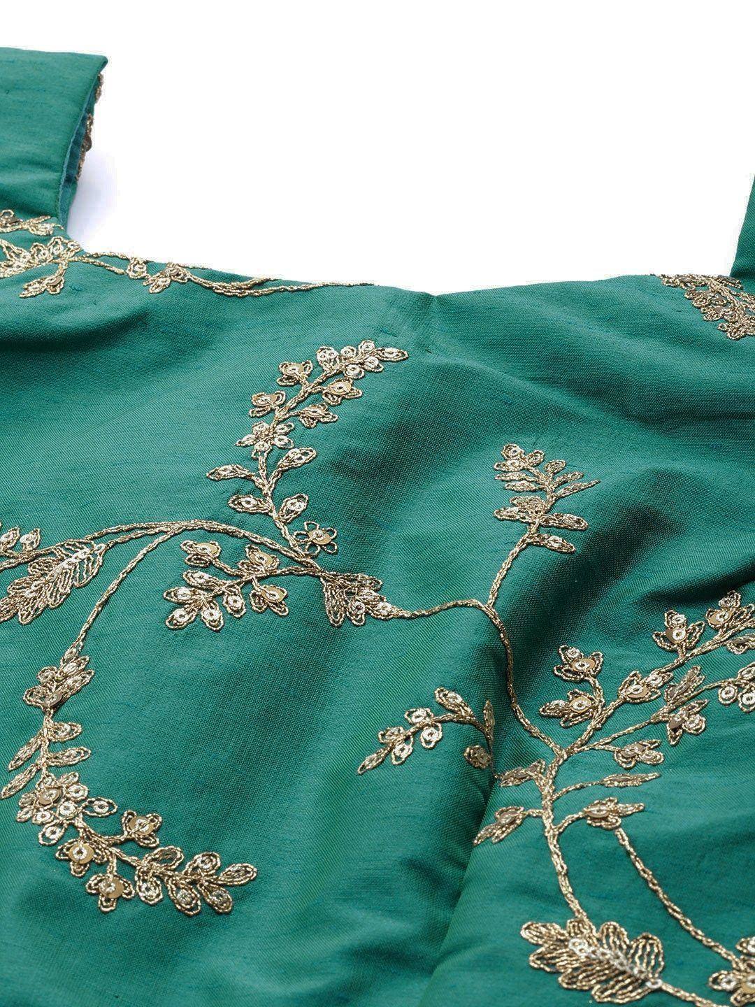 Tulsi Art Mustard Yellow Semi-Stitched Myntra Lehenga & Unstitched Blouse With Dupatta