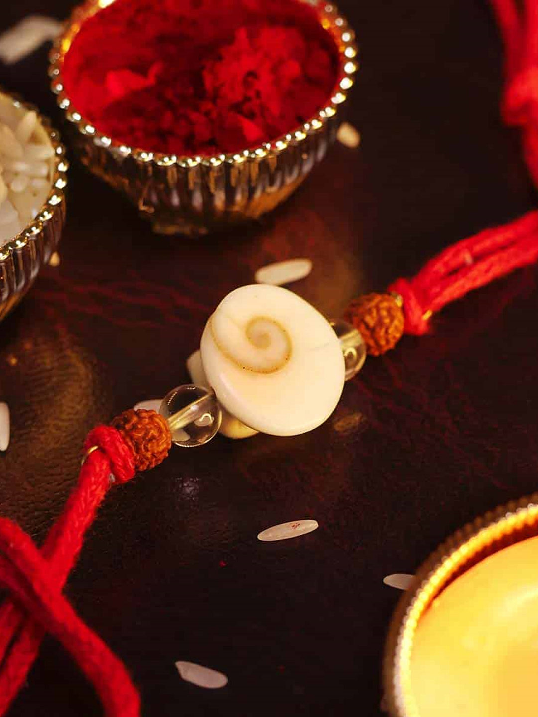 Gomti Chakra Rudraksh Rakhi - single