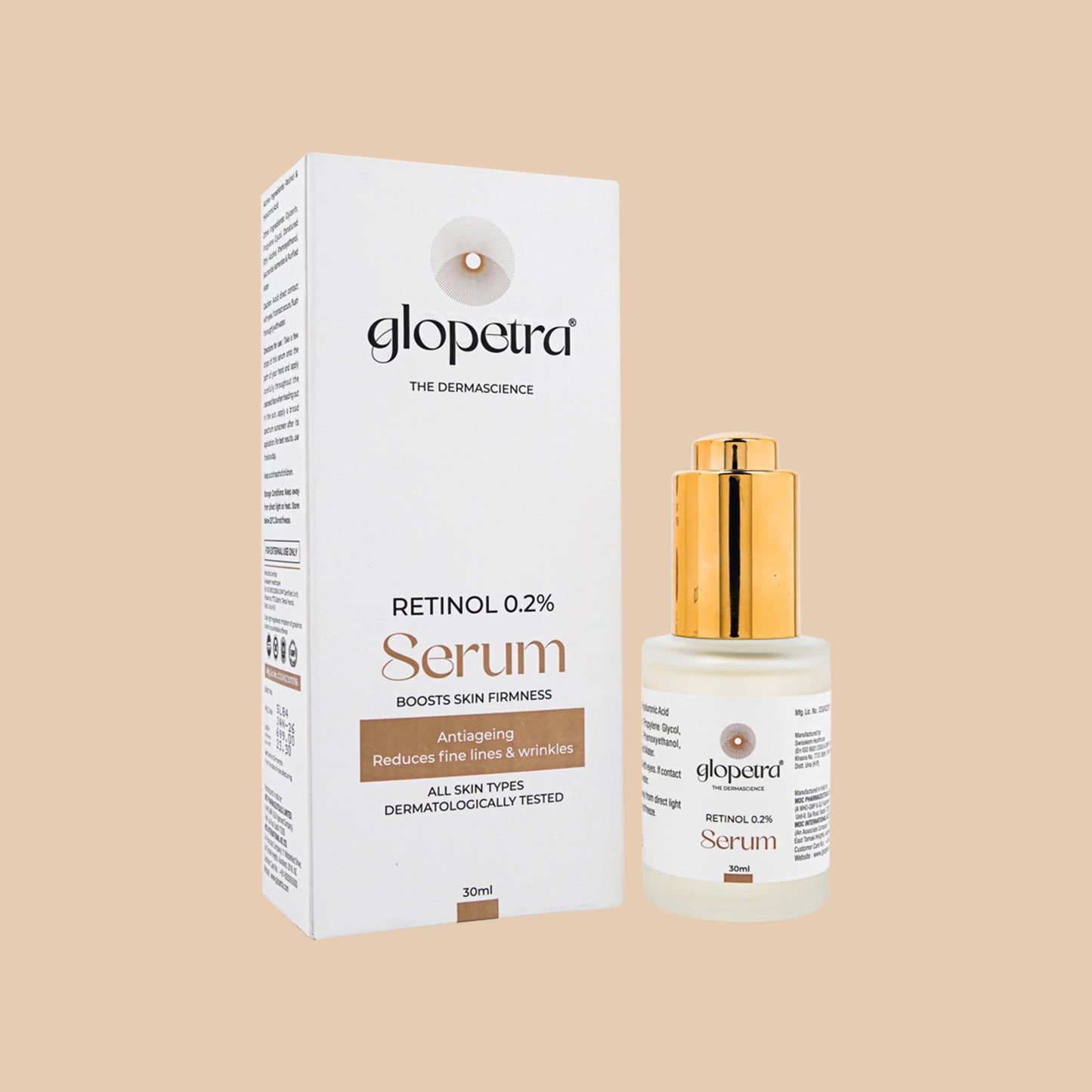 Glopetra Retinol 0.2% - Anti Ageing Serum For Face