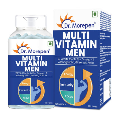 Dr Morpen Testo Boost And Multivitamin Men -With Omega 3 & Herbs /Energy & Immunity Booster