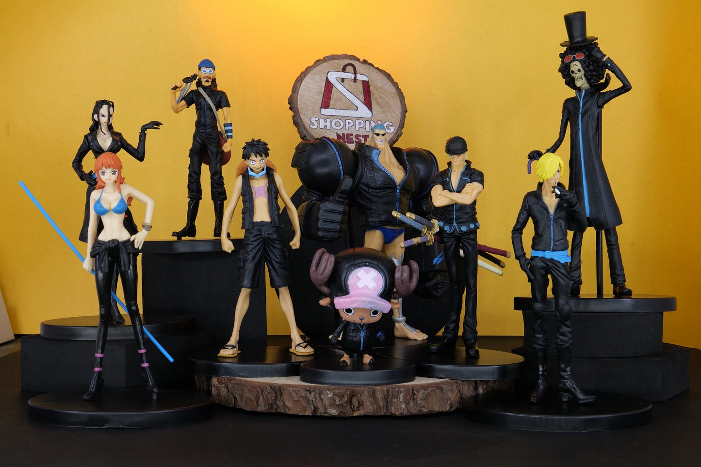 One Piece Action Figure Set of 9 |PVC| – Anime Collectible Set by ShoppingNest