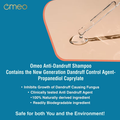 Omeo Anti Dandruff Shampoo With Green Natural Anti Dandruff Agent