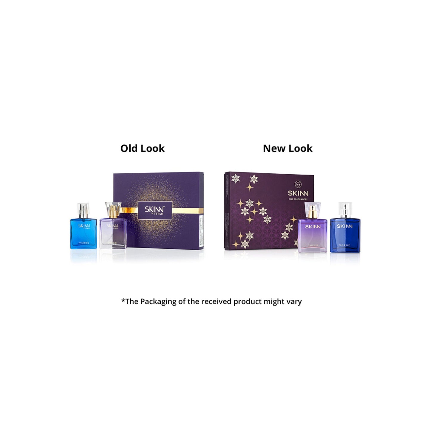 Skinn By Titan Verge and Sheer Perfume Giftset 25ml each - Gift for Her