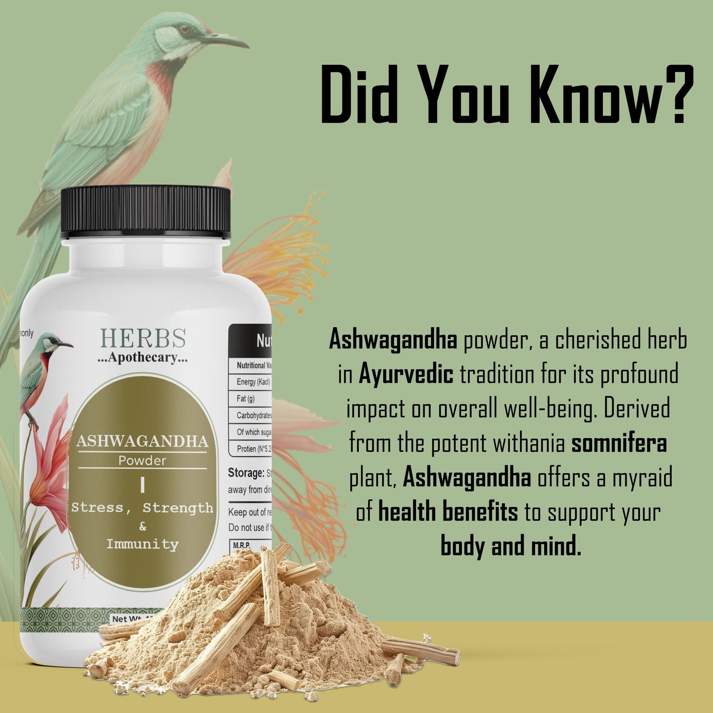 Zenvista Herbs Apothecary Ashwagandha Powder