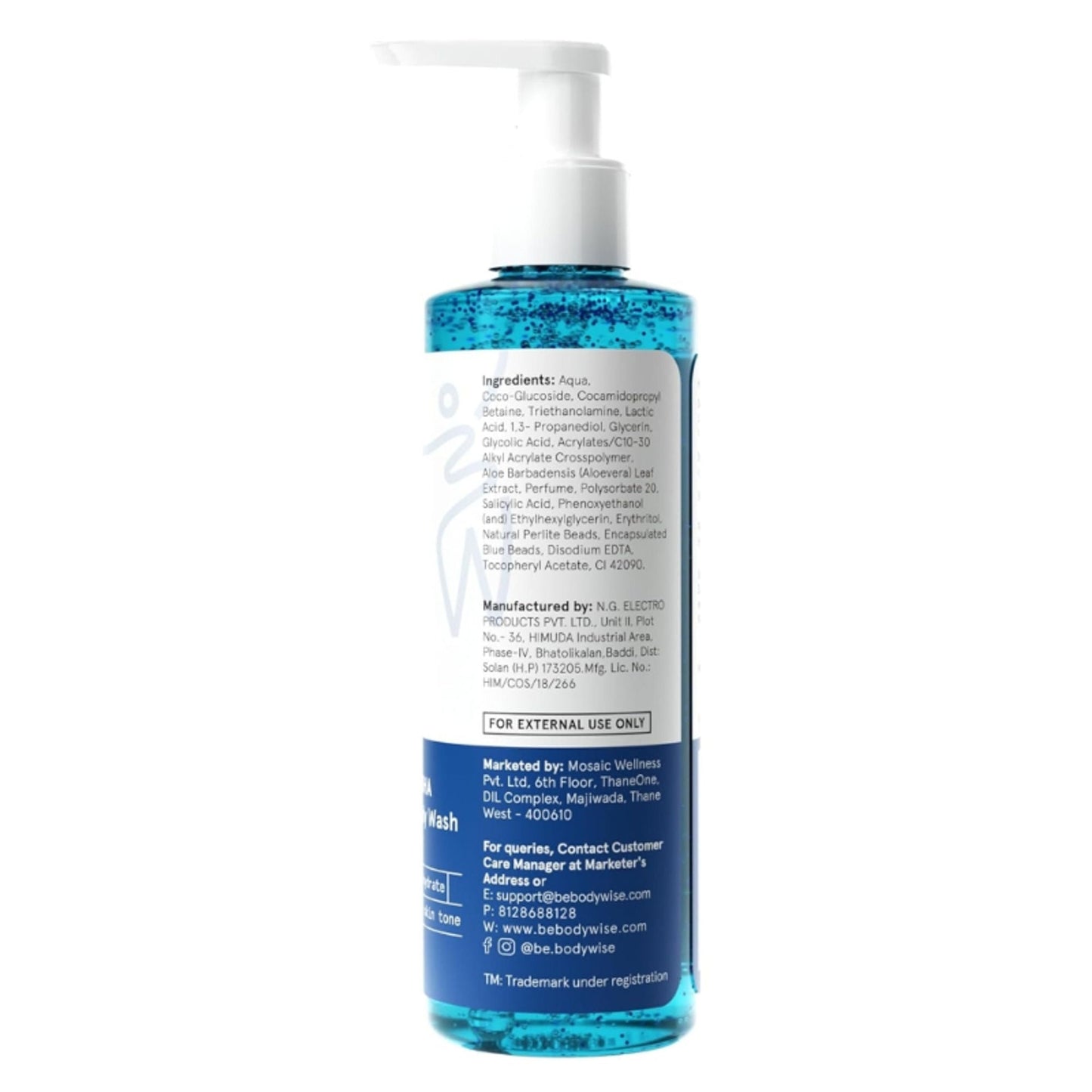 BeBodywise 5% AHA BHA Exfoliating Body Wash
