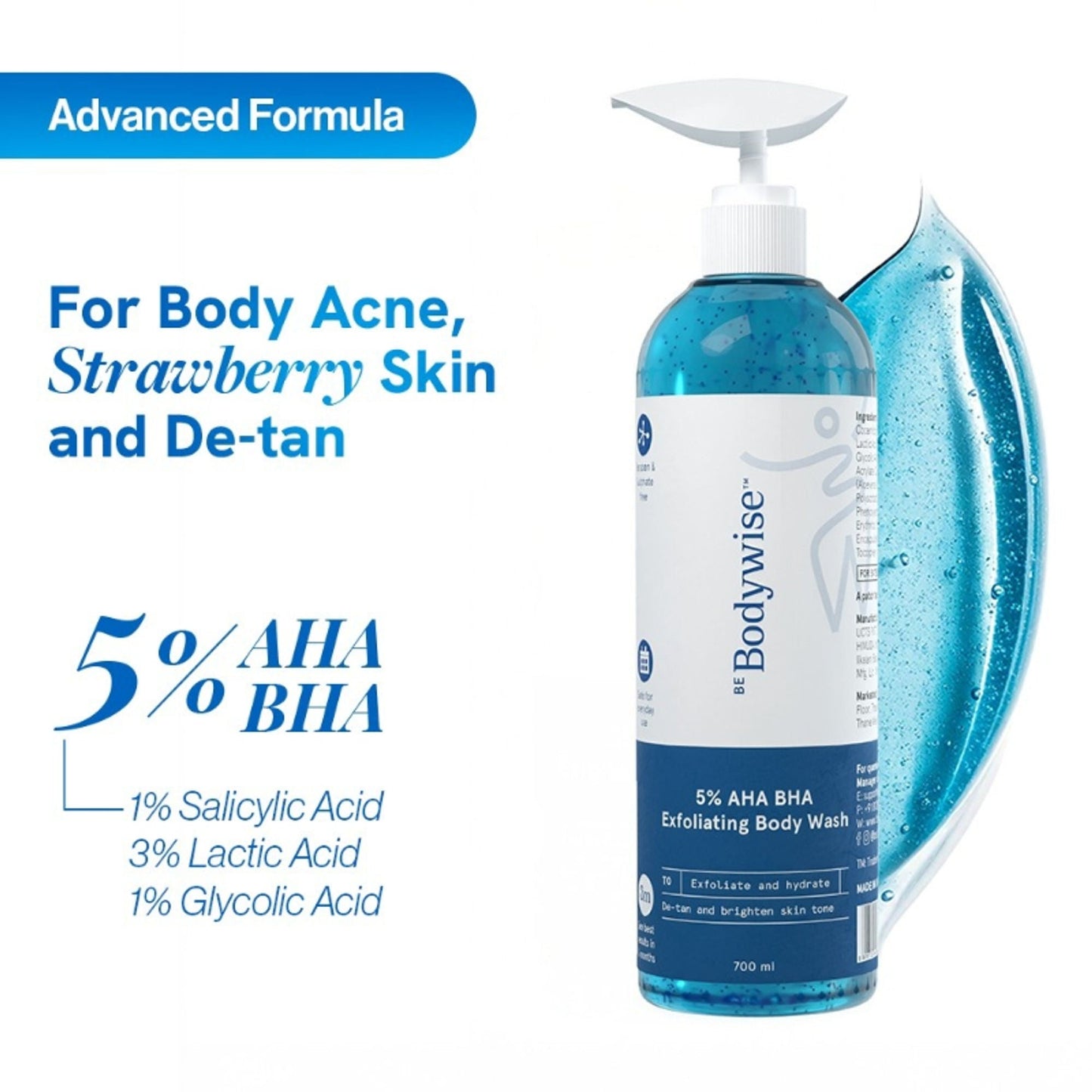 BeBodywise 5% AHA BHA Exfoliating Body Wash