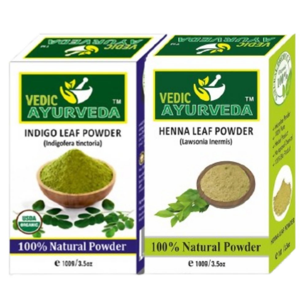 VedicAyurveda Indigo Powder and Henna Powder