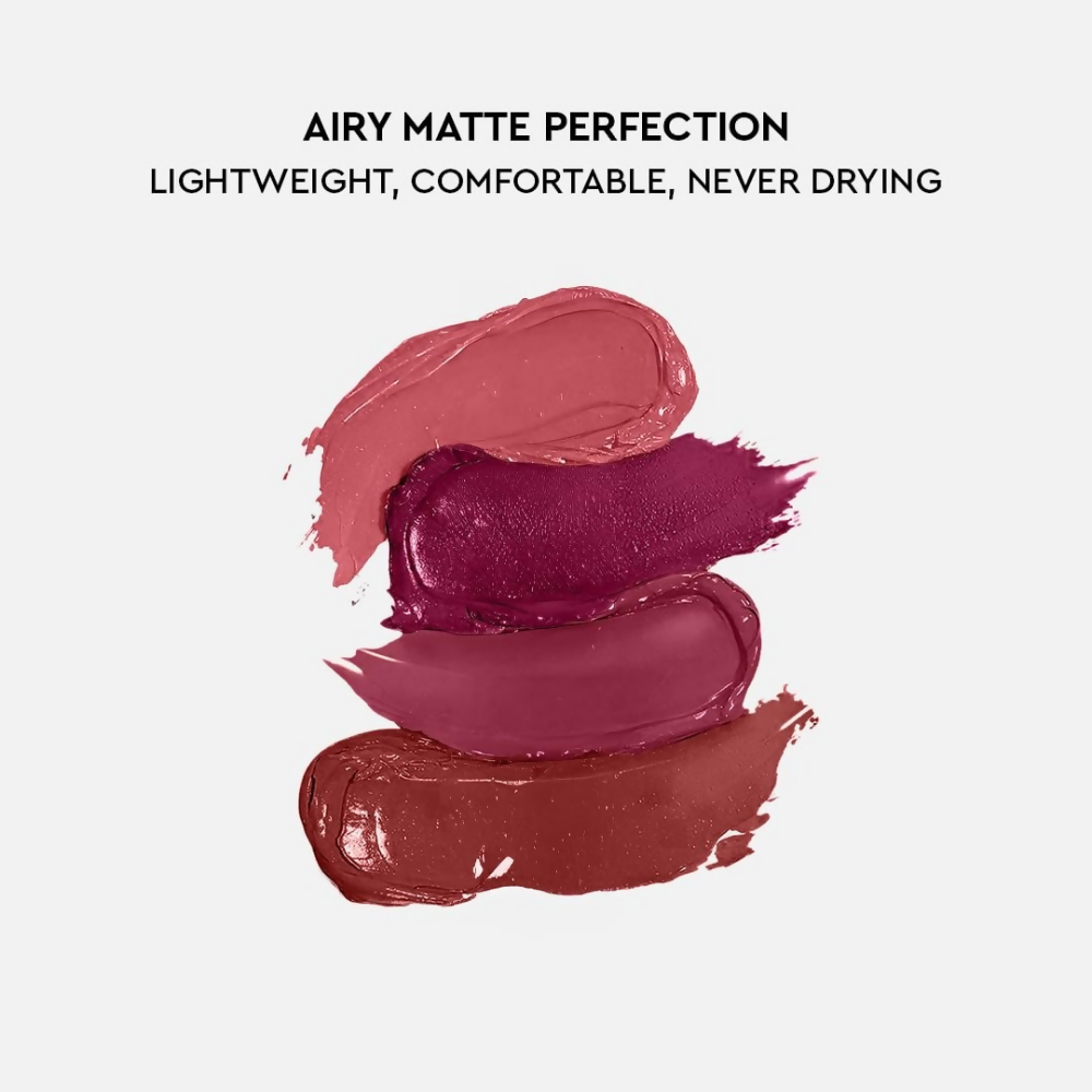 Kiro Four Play Non-Stop Airy Matte Liquid Lip Stack  Elite Berry Quad