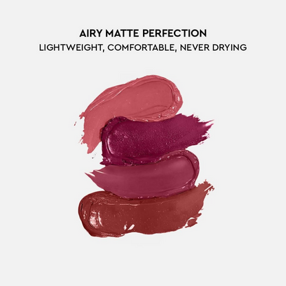 Kiro Four Play Non-Stop Airy Matte Liquid Lip Stack  Elite Berry Quad