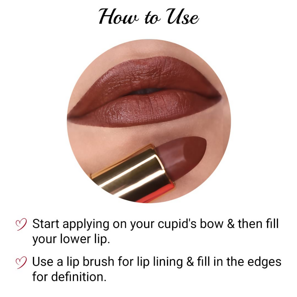 Iba Long Stay Matte Lipstick - M03 Toffee Brown