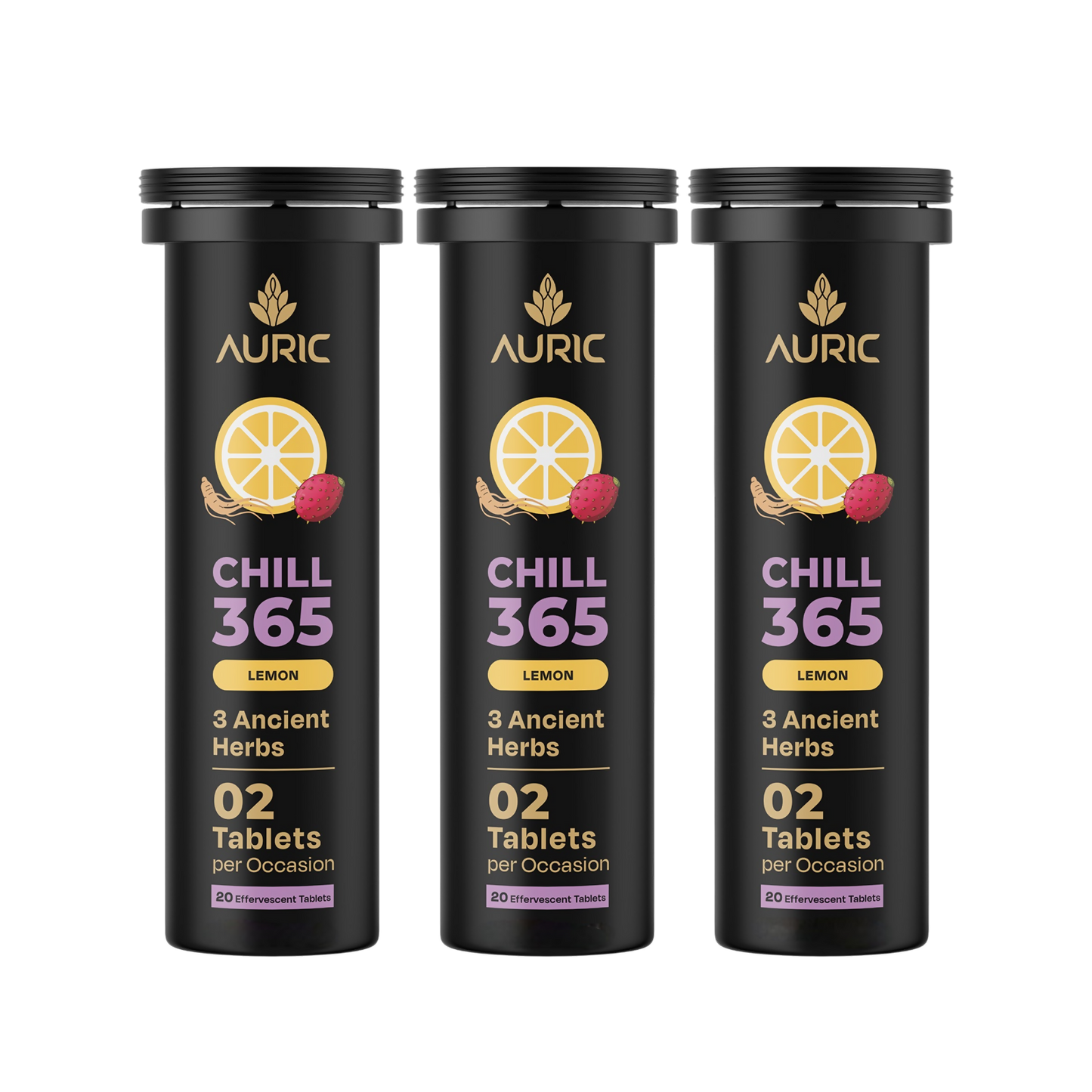 Auric Chill 365 Tablets | Lemon Flavour