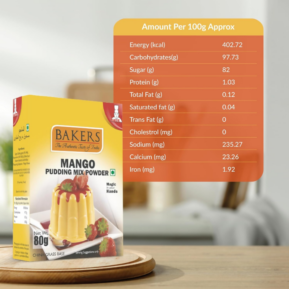 BAKERS Instant Pudding Mix - Mango Flavor