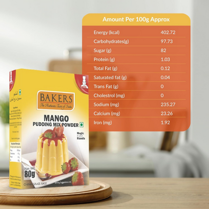 BAKERS Instant Pudding Mix - Mango Flavor