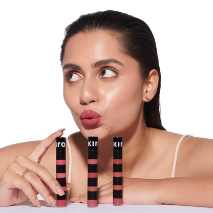 Kiro Four Play Non-Stop Airy Matte Liquid Lip Stack  Paramount Pink