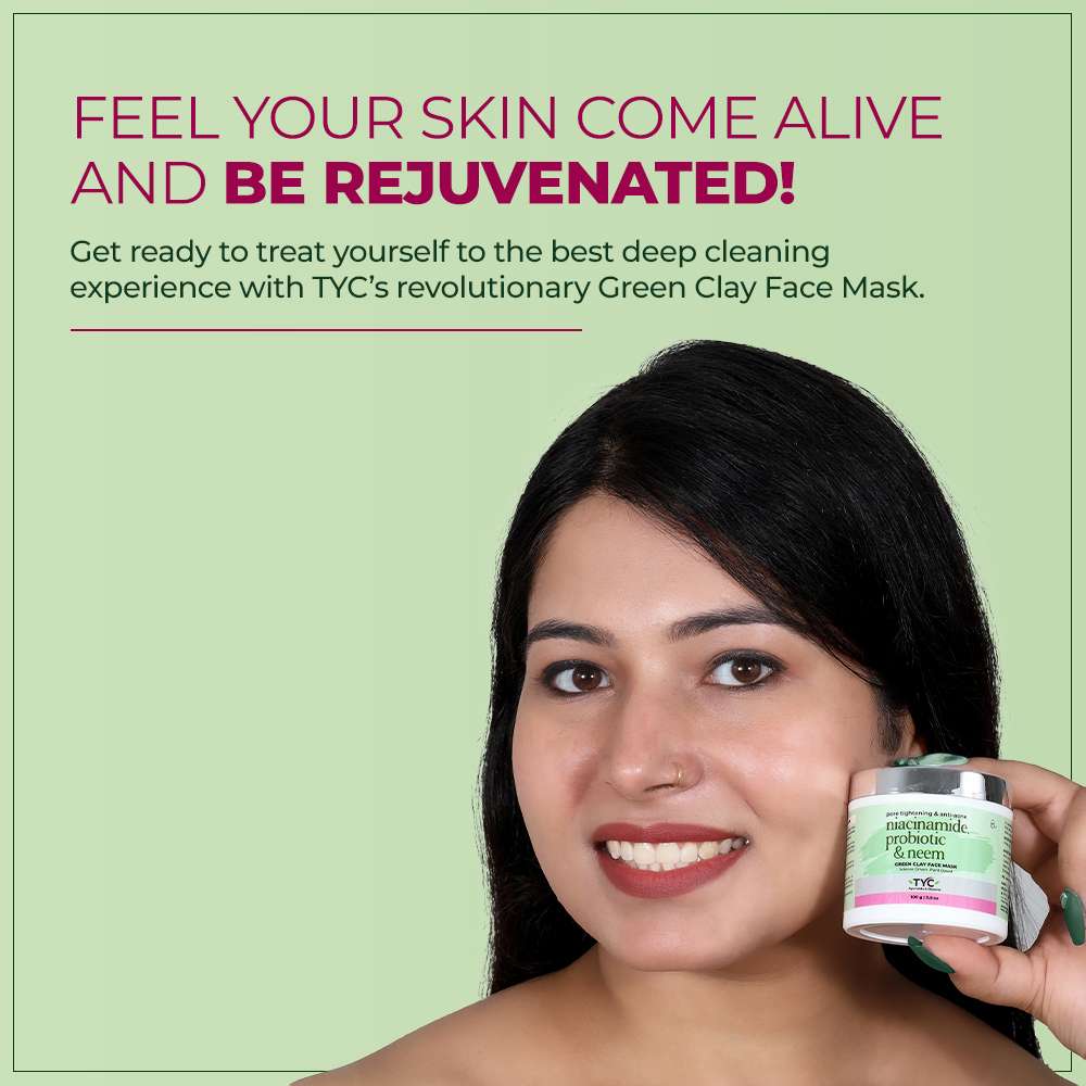 TYC Green Clay Face Mask For Men & Women