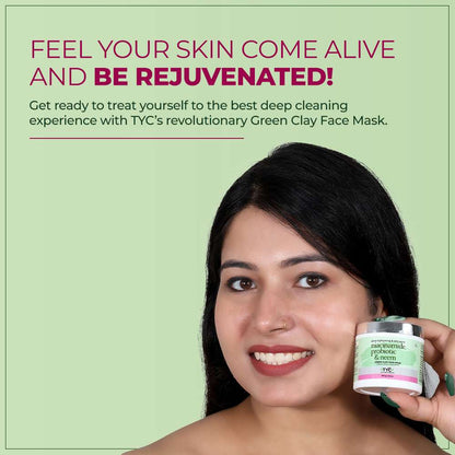 TYC Green Clay Face Mask For Men & Women